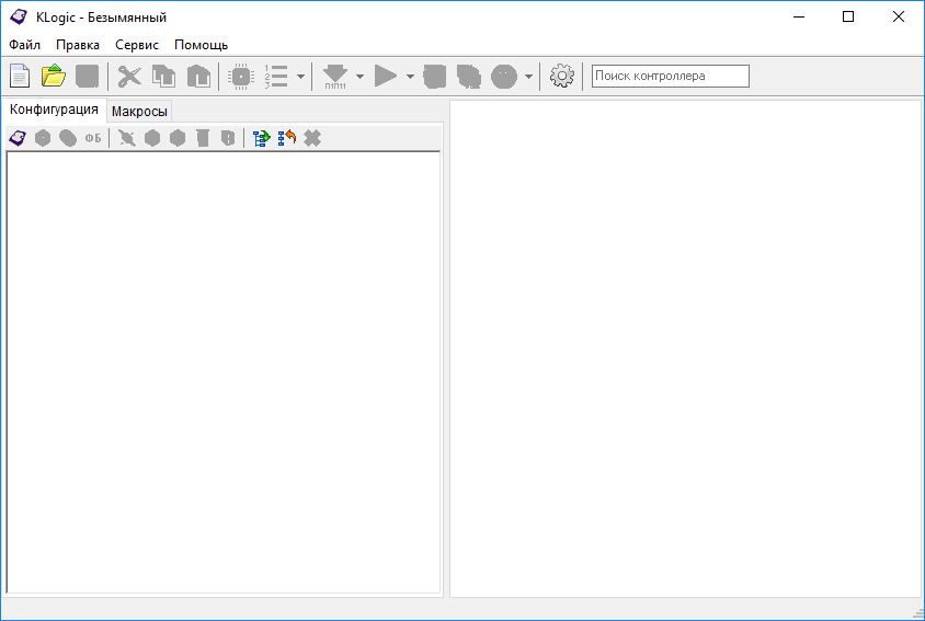 Главное окно KLogic IDE
